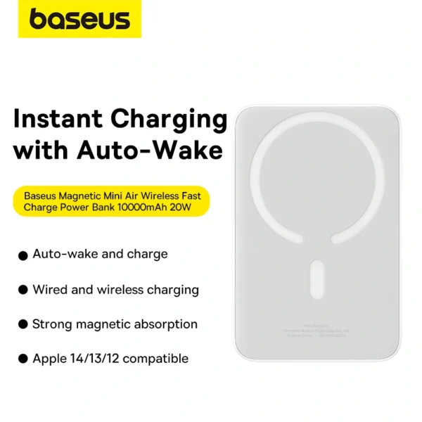 Baseus Magnetic Mini Air 10000mAh 20W Wireless Fast Charge Power Bank - Image 14