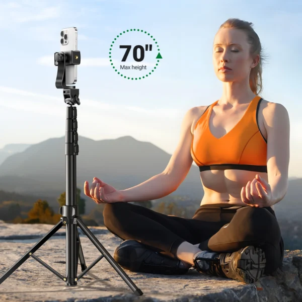 UGREEN Tripod and Selfie Stick with Bluetooth Remote - Image 2