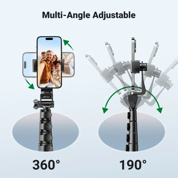 UGREEN Tripod and Selfie Stick with Bluetooth Remote - Image 11