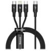 Baseus Rapid Series 3-in-1 Type-C 1.5 Meter Fast Charging Cable
