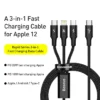 Baseus Rapid Series 3-in-1 Type-C to M+L+T Cable - Image 7