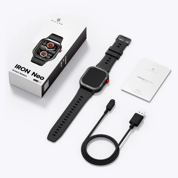 Haylou IRON Neo Smart Watch - Silver - Image 10