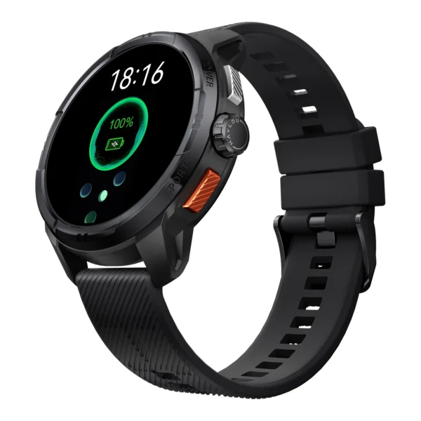 Haylou Solar Ultra GPS Tracking Smart Watch - Black - Image 6