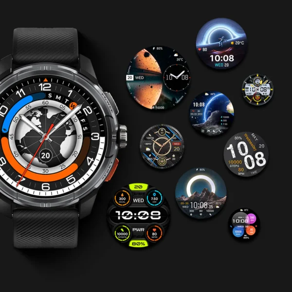 Haylou Solar Ultra GPS Tracking Smart Watch - Black - Image 8