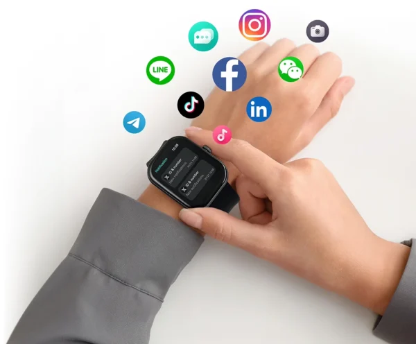 Haylou Watch S6 Smart Watch - Silver - Image 5