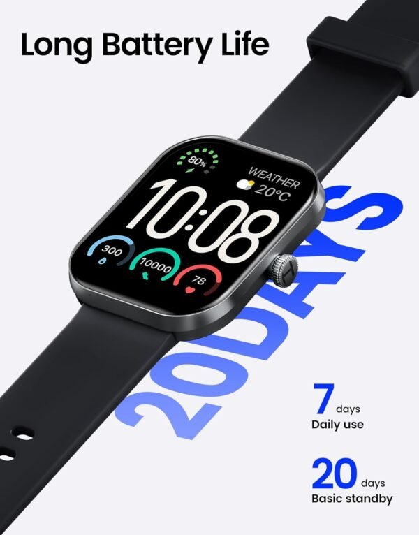 Haylou Watch S6 Smart Watch - Silver - Image 8