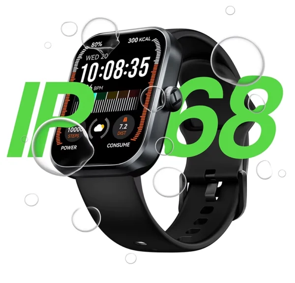 Haylou Watch 4 GPS Tracking Smart Watch - Black - Image 12
