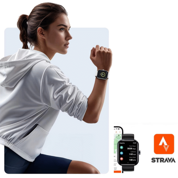 Haylou Watch 4 GPS Tracking Smart Watch - Black - Image 2