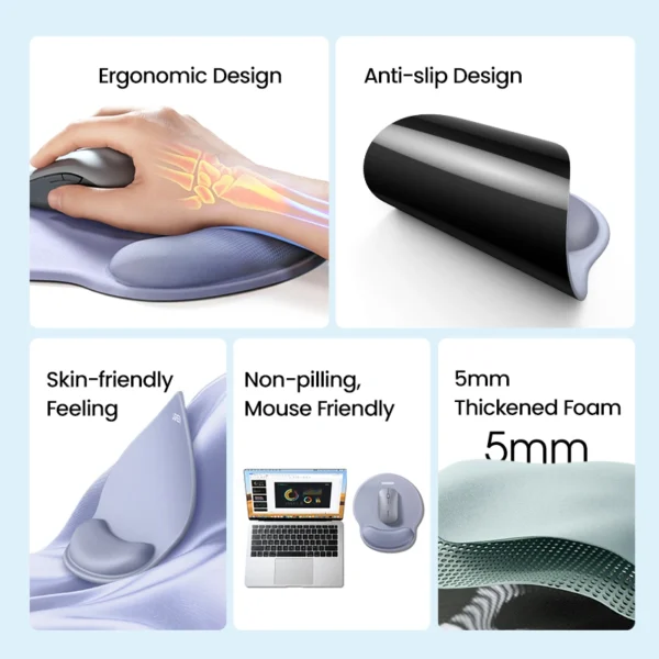UGREEN Ergonomic Mouse Pad with Wrist Rest - Image 10
