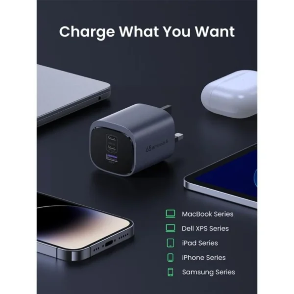 UGREEN Nexode S 65W 3-Port GaN PD Fast Charger - Image 3