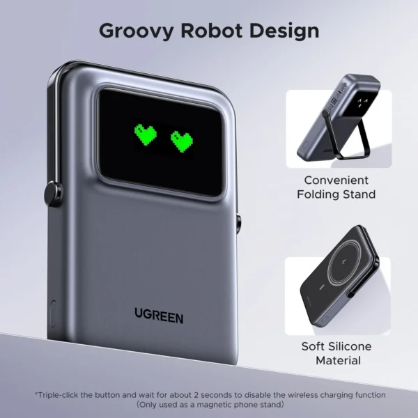 UGREEN UNO Series Magnetic 10000mah 20W Wireless Power Bank - Image 6