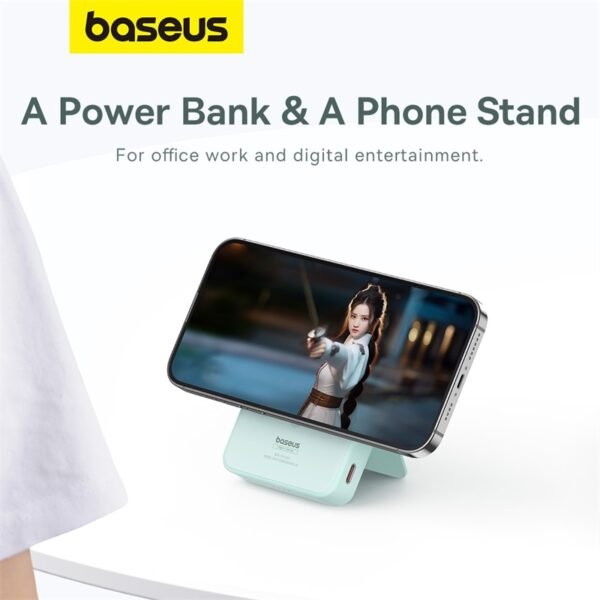 Baseus MagPro 5000mAh 20W Magnetic Bracket Wireless Power Bank - Image 12