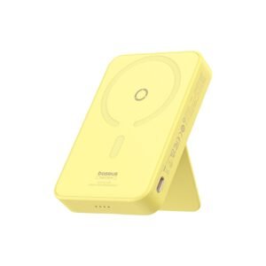 Baseus MagPro Magnetic Bracket 5000mAh 20W Wireless Fast Charging Power Bank - Lemon Yellow (P10064101Y23-00)