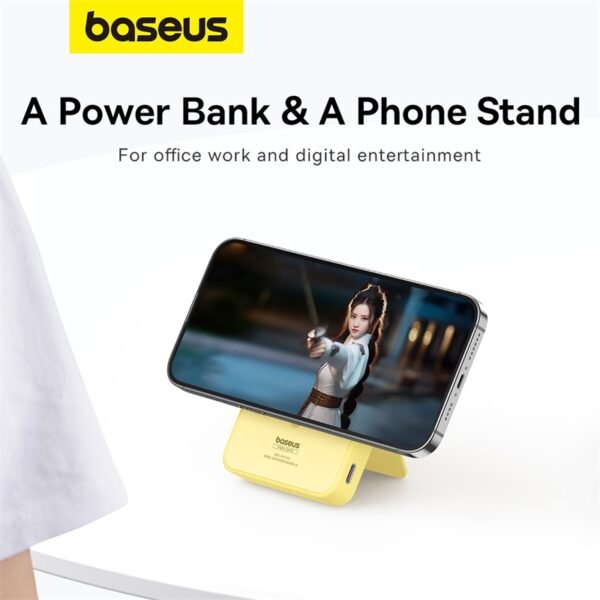 Baseus MagPro 5000mAh 20W Magnetic Bracket Wireless Power Bank - Image 12