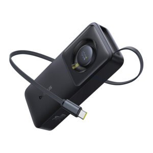 Baseus Free2Pull 30W 10000mAh Fast Charging Power Bank with Retractable Cable - Comic Black (P10073701123-00)