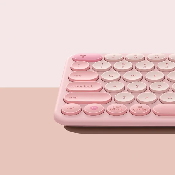 Baseus K01A Wireless Tri-Mode Keyboard Pink - Image 6