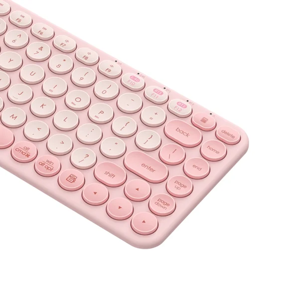 Baseus K01A Wireless Tri-Mode Keyboard Pink - Image 7