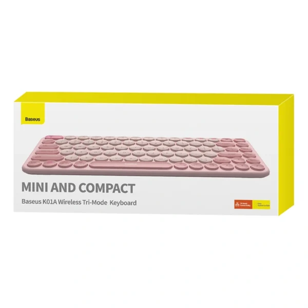 Baseus K01A Wireless Tri-Mode Keyboard Pink - Image 15