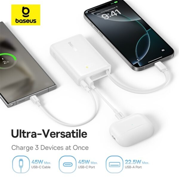 Baseus PicoGo 45W 10000mAh Fast Charging Power Bank - Image 8