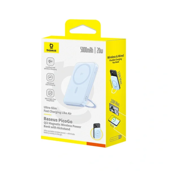 Baseus PicoGo Qi2 5000mAh 20W Magnetic Power Bank - Image 11
