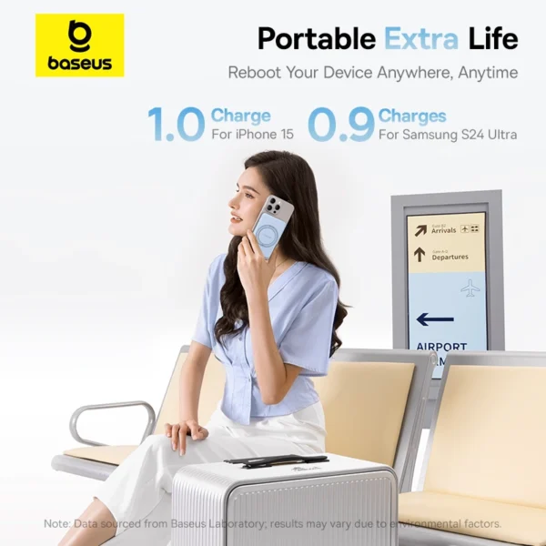 Baseus PicoGo Qi2 5000mAh 20W Magnetic Power Bank - Image 5