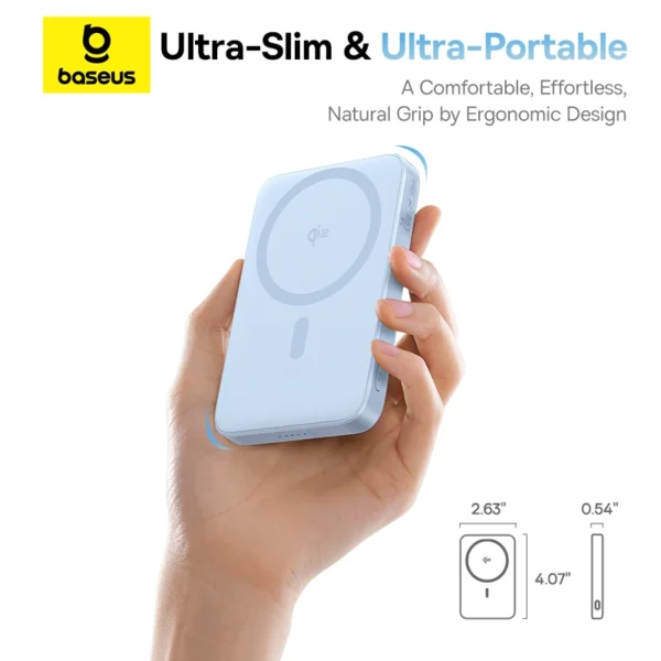 Baseus PicoGo Qi2 5000mAh 20W Magnetic Power Bank - Image 7