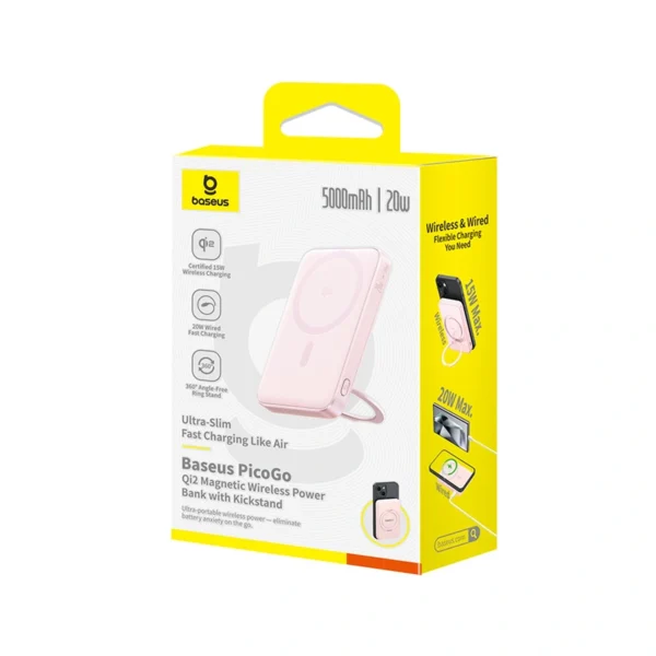 Baseus PicoGo Qi2 5000mAh 20W Magnetic Power Bank - Image 10