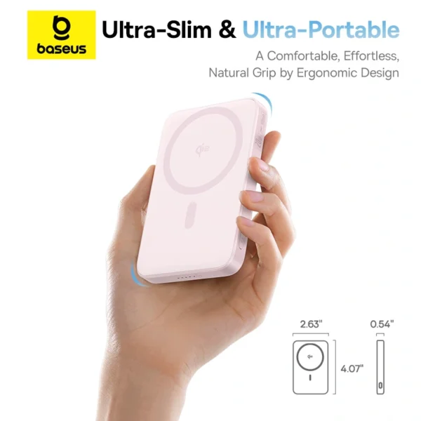 Baseus PicoGo Qi2 5000mAh 20W Magnetic Power Bank - Image 4