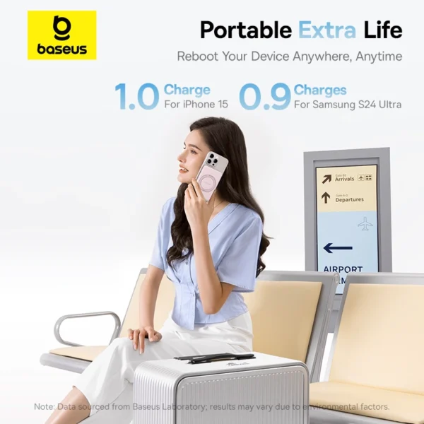 Baseus PicoGo Qi2 5000mAh 20W Magnetic Power Bank - Image 5