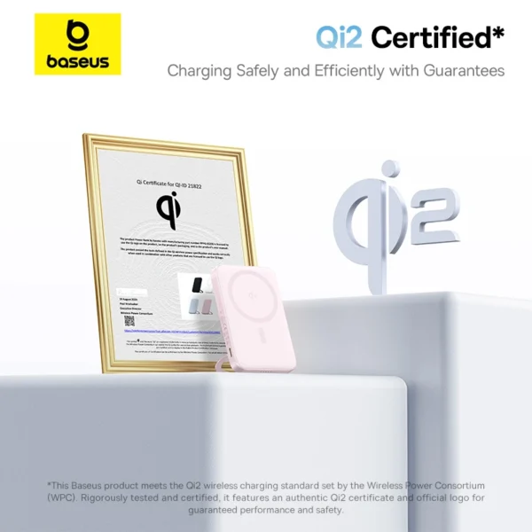 Baseus PicoGo Qi2 5000mAh 20W Magnetic Power Bank - Image 9