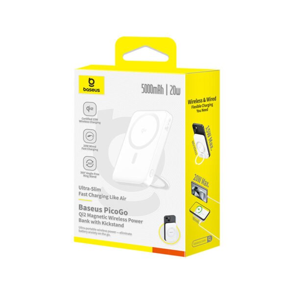 Baseus PicoGo Qi2 5000mAh 20W Magnetic Power Bank - Image 11