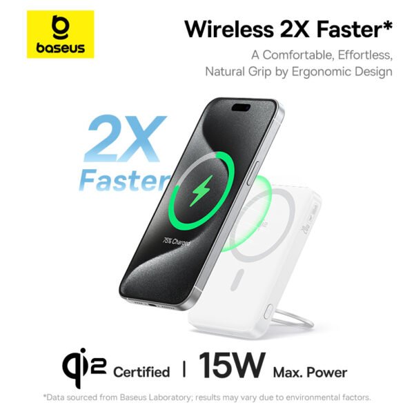 Baseus PicoGo Qi2 5000mAh 20W Magnetic Power Bank - Image 6