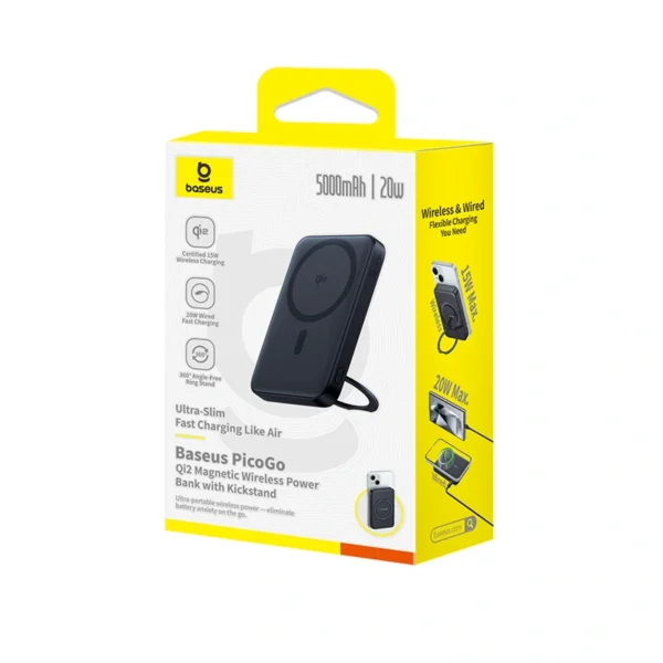 Baseus PicoGo Qi2 5000mAh 20W Magnetic Power Bank - Image 10