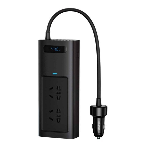 Baseus Power Inverter Pro 150W Car Current Converter – Black – CGNB020101