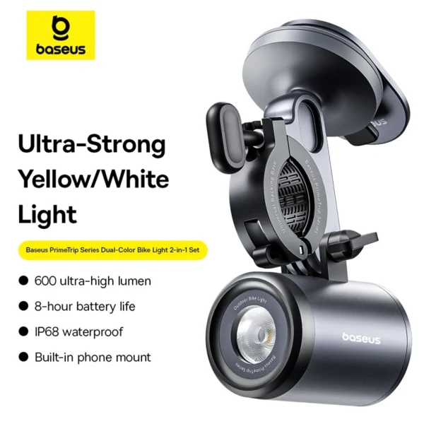Baseus PrimeTrip Series Dual - Color Bike Light and Holder - Image 16