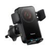 Baseus Wisdom Pro Auto Coil Alignment Car Mount Qi 15W Wireless Charger Air Outlet Version - Cosmic Black (C40381501123-00)