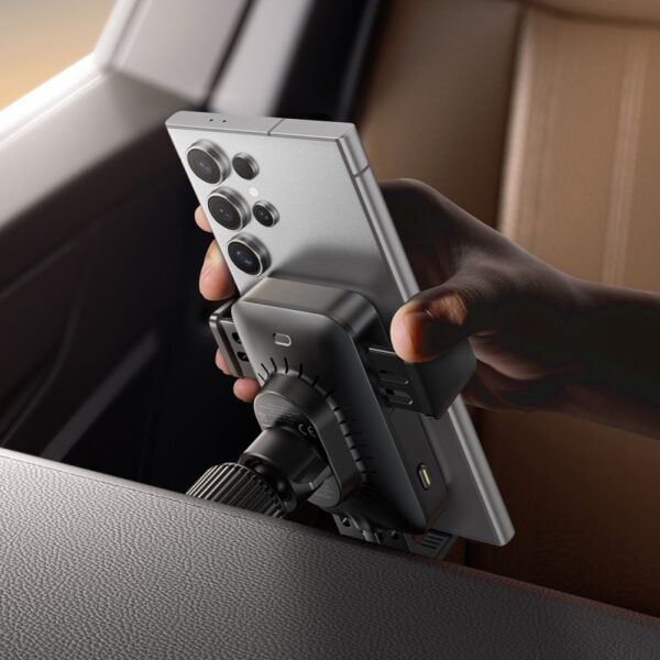 Baseus Wisdom Pro Auto Coil Alignment Car Mount Wireless Charger - Image 5