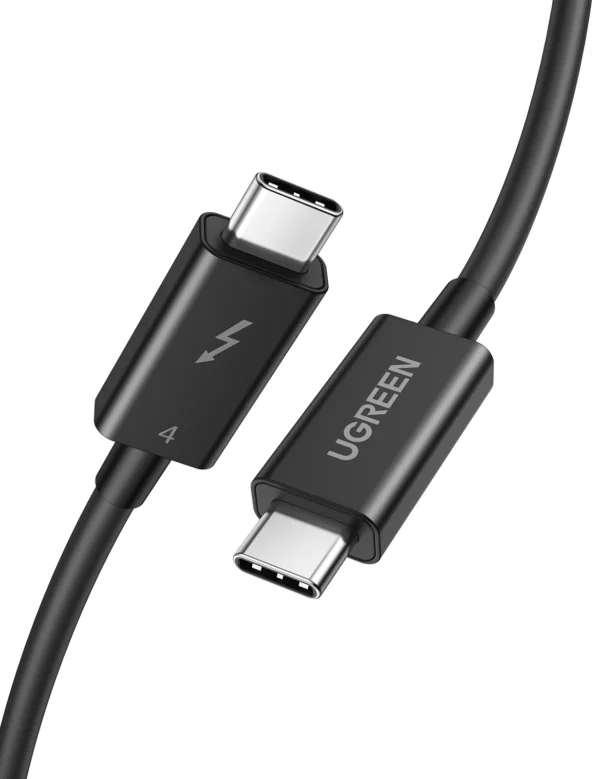UGREEN Thunderbolt 4 0.8 Meter 8K Video, 40Gbps Data, 100W Type-C Cable - Image 3