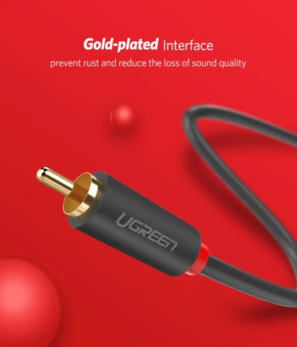 UGREEN 2RCA Male to 2RCA Male 2m Cable - Image 5