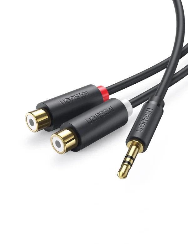 UGREEN 3.5mm Male to 2RCA Female 25cm Cable - Image 3