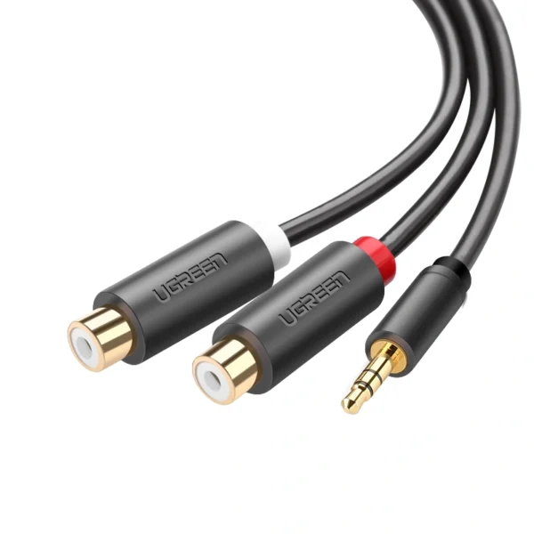 UGREEN 3.5mm Male to 2RCA Female 25cm Cable – AV109 - 10547