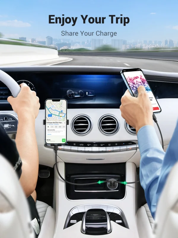 UGREEN 50W Dual Type-C Port Car Charger - Image 4