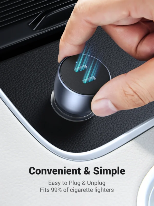 UGREEN 50W Dual Type-C Port Car Charger - Image 3