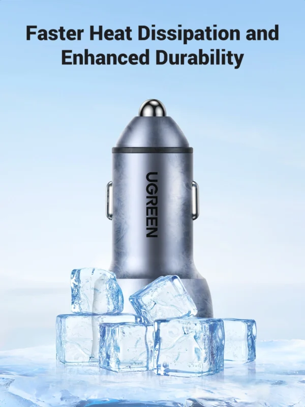UGREEN 50W Dual Type-C Port Car Charger - Image 7