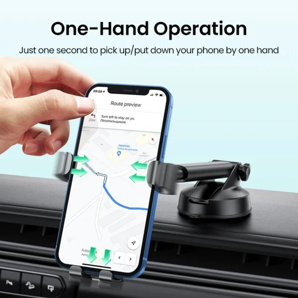 UGREEN Gravity Phone Holder with Suction Cup - Image 4