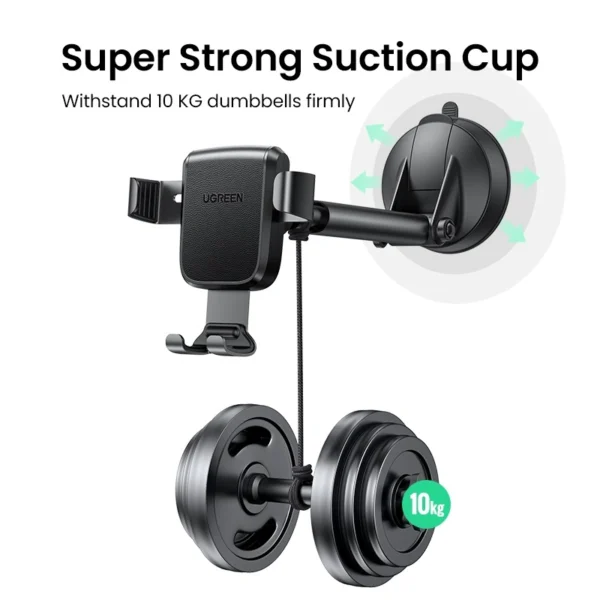 UGREEN Gravity Phone Holder with Suction Cup - Image 6