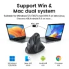 UGREEN Multi-Mode Bluetooth + Wireless Vertical Mouse - Image 3