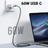 UGREEN 60W 0.5m Type-C to Type-C PD Round Cable - Image 2
