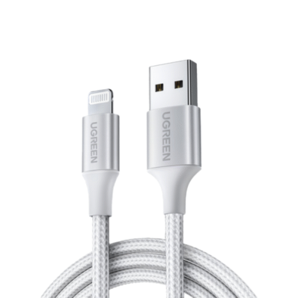 UGREEN USB to Lightning 1 Meter Aluminum Case MFI Certified Braided Cable – US199 - 60161
