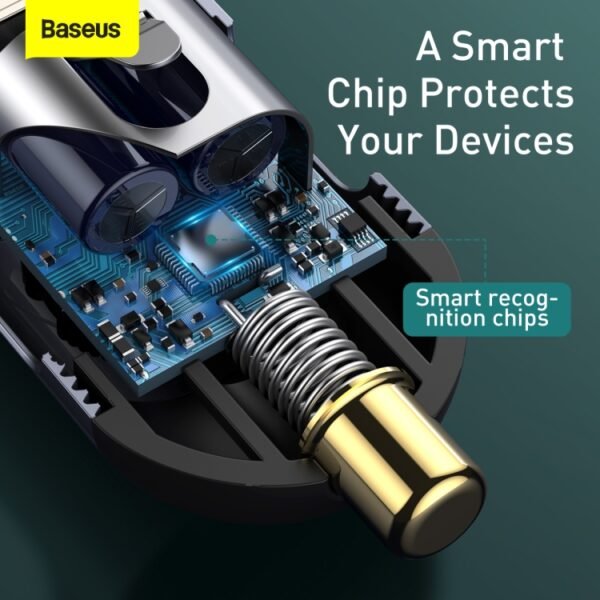 Baseus Share Together 120W PPS Multi-port Car Charger - Image 3